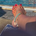 Foot on holiday
